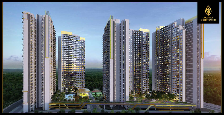 Experience the Gold Standard of Living at Amanora Gold Towers